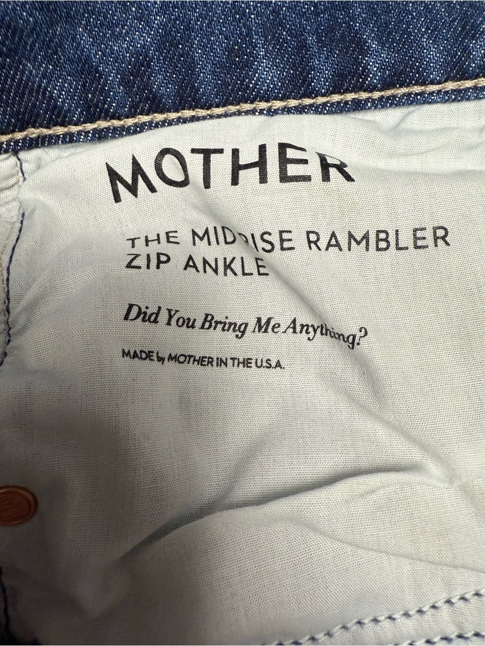 MOTHER The Rambler Mid Rise Zip Ankle - Picture 5 of 8